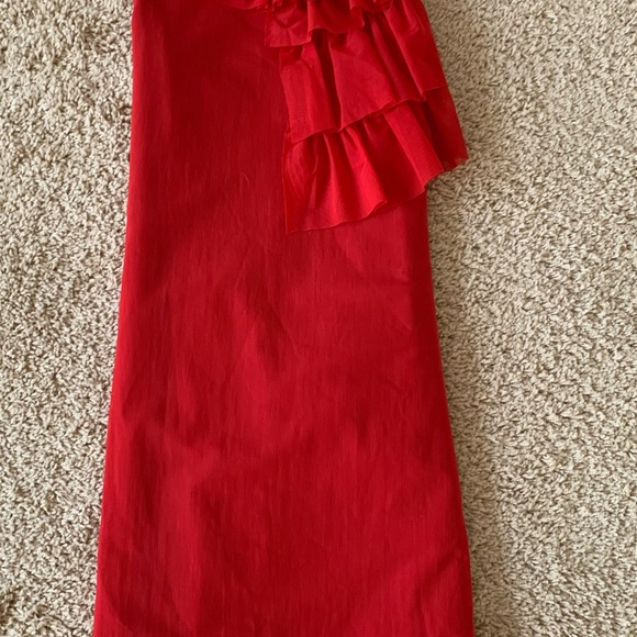 KC Parker for Hartstrings Red Dress.  Girls Size 10 - Picture 4 of 9